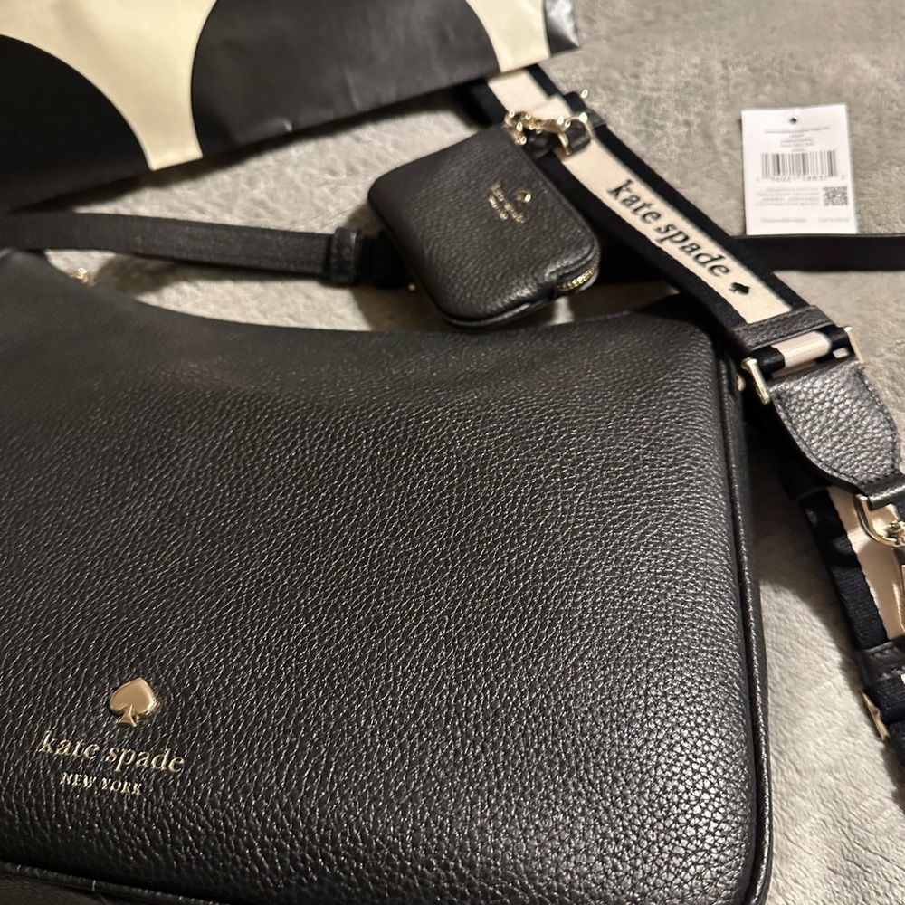 Kate Spade Black Leather Shoulder Bag